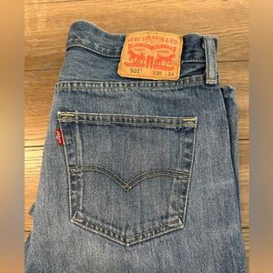 Levi's 501 Button Fly Jeans Size‎ 36x34